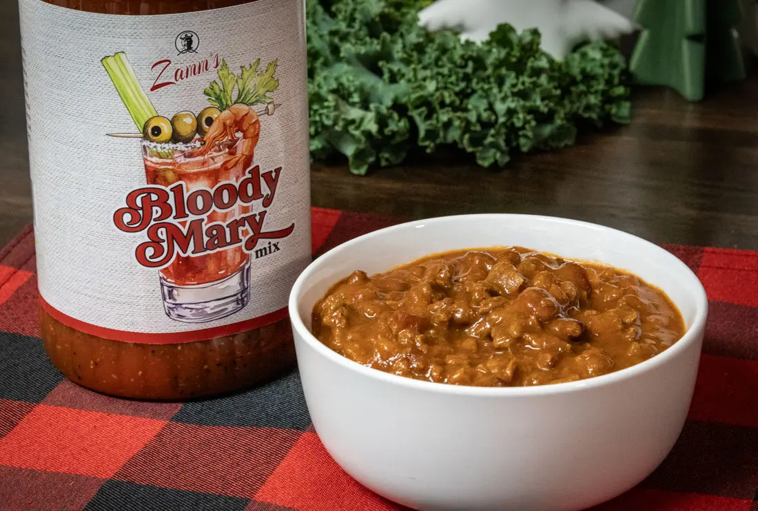 Chili with Zamm’s Bloody Mary Mix Featured