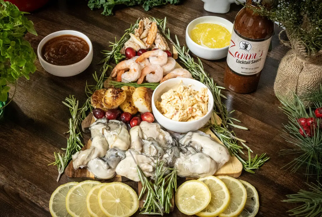 Christmas Charcuterie with Zamm’s Cocktail Sauce Featured