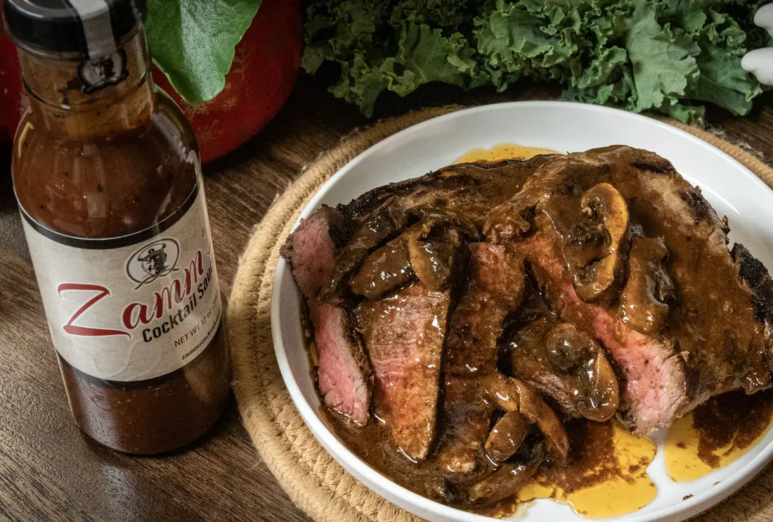 Steak Marinade with Zamm’s Cocktail Sauce Featured